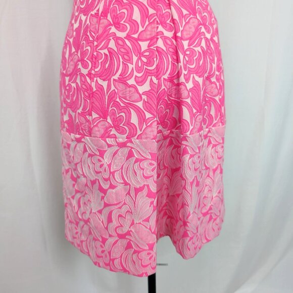 Cynthia Steffe Pink Dress 4 Jacquard Aniston - Picture 4 of 10